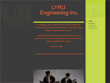 Tablet Screenshot of lyruengineering.com